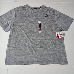 Reebok Men's Delta Core Shirt Size 2XL Sleet Heather Gray